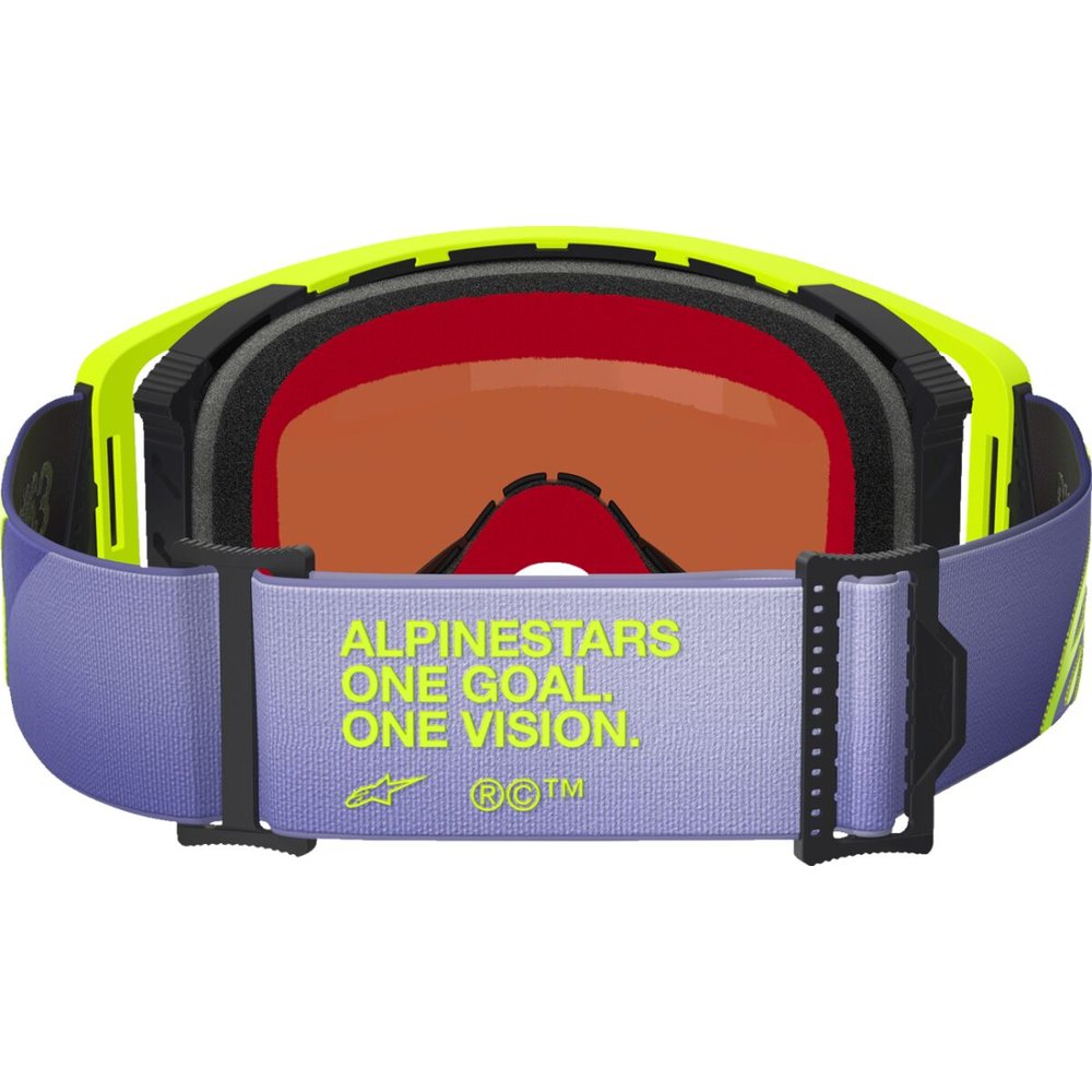 ALPINESTARS Supertech Corp Brille lila/gelb verspiegelt-silber