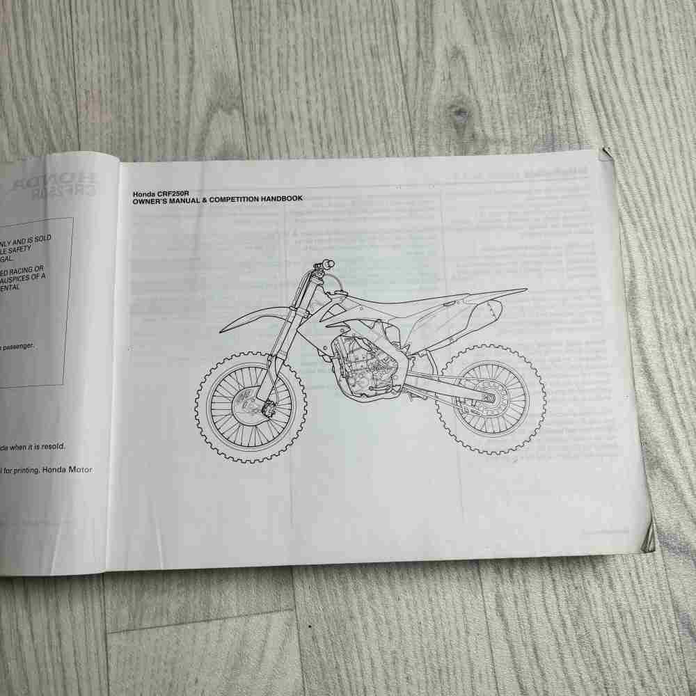 HONDA CRF 250 R 2013 3RKRN660 00X3R-KRN-6600 Motorrad-Handbuch gebraucht