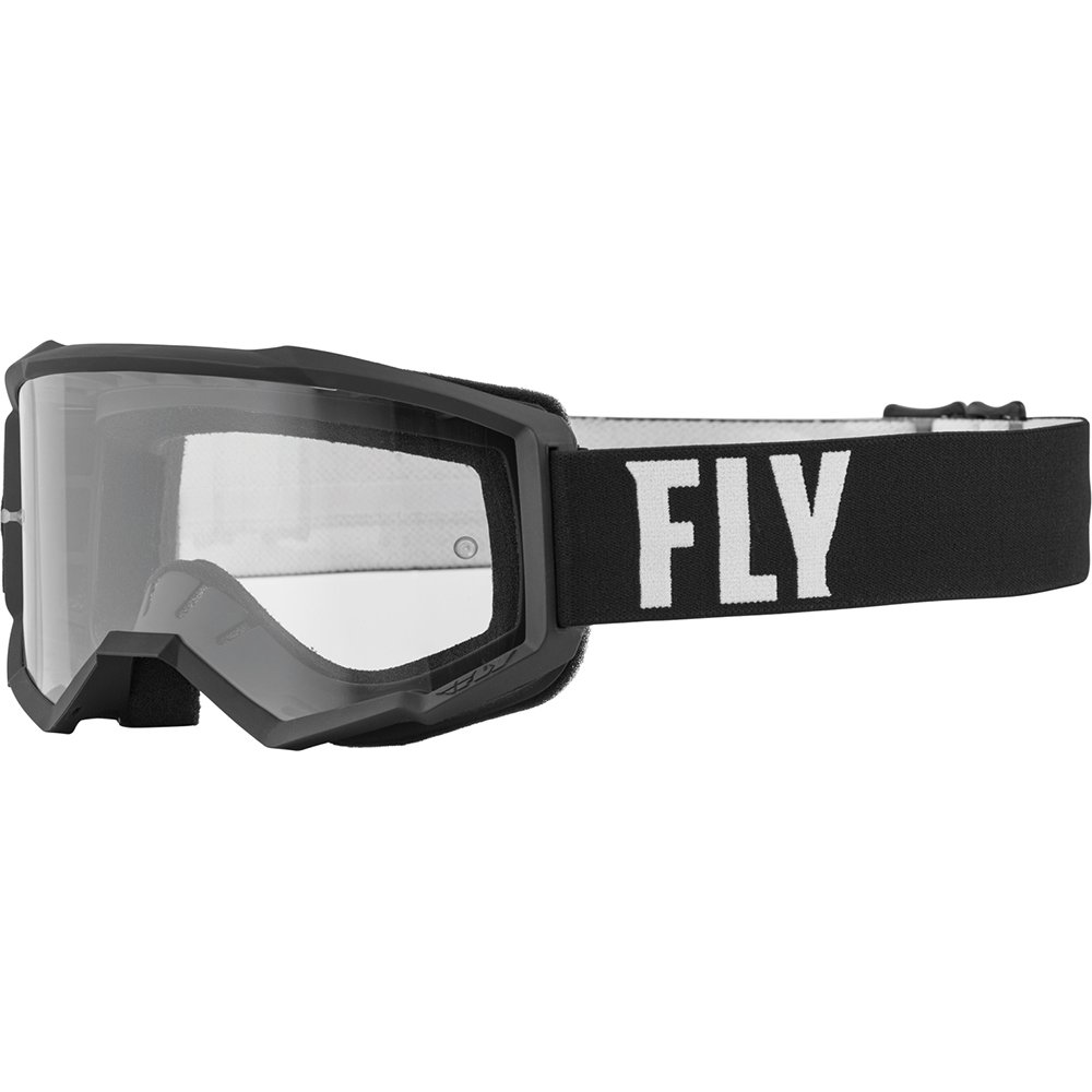 FLY Focus Kinder Brille schwarz weiss klar
