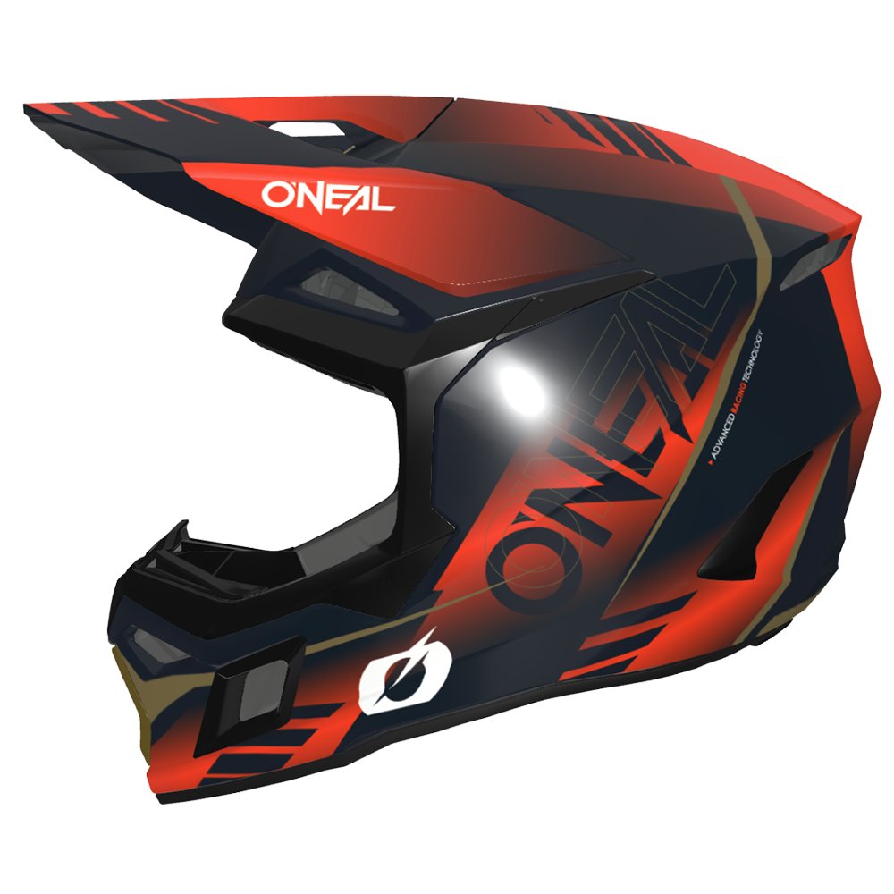 ONEAL 3SRS Motocross Helm Haze blau/orange/gold ONEAL 3SRS Motocross Helm Haze blau/orange/gold