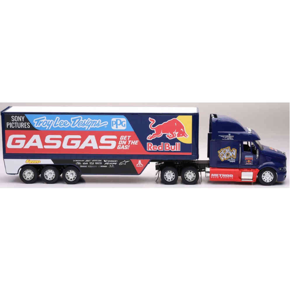 NEW RAY GASGAS Factory Racing Red Bull Truck Motocross Maßstab: 1:32 blau rot NEW RAY GASGAS Factory Racing Red Bull Truck Motocross Maßstab: 1:32 blau rot