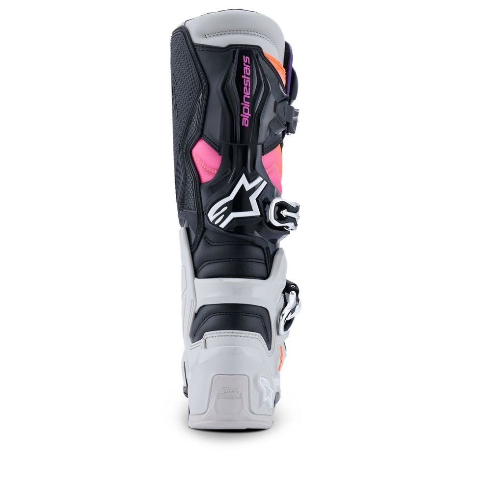 ALPINESTARS Tech 7 Motocross Stiefel schwarz/hell grau/neon orange/magenta rot