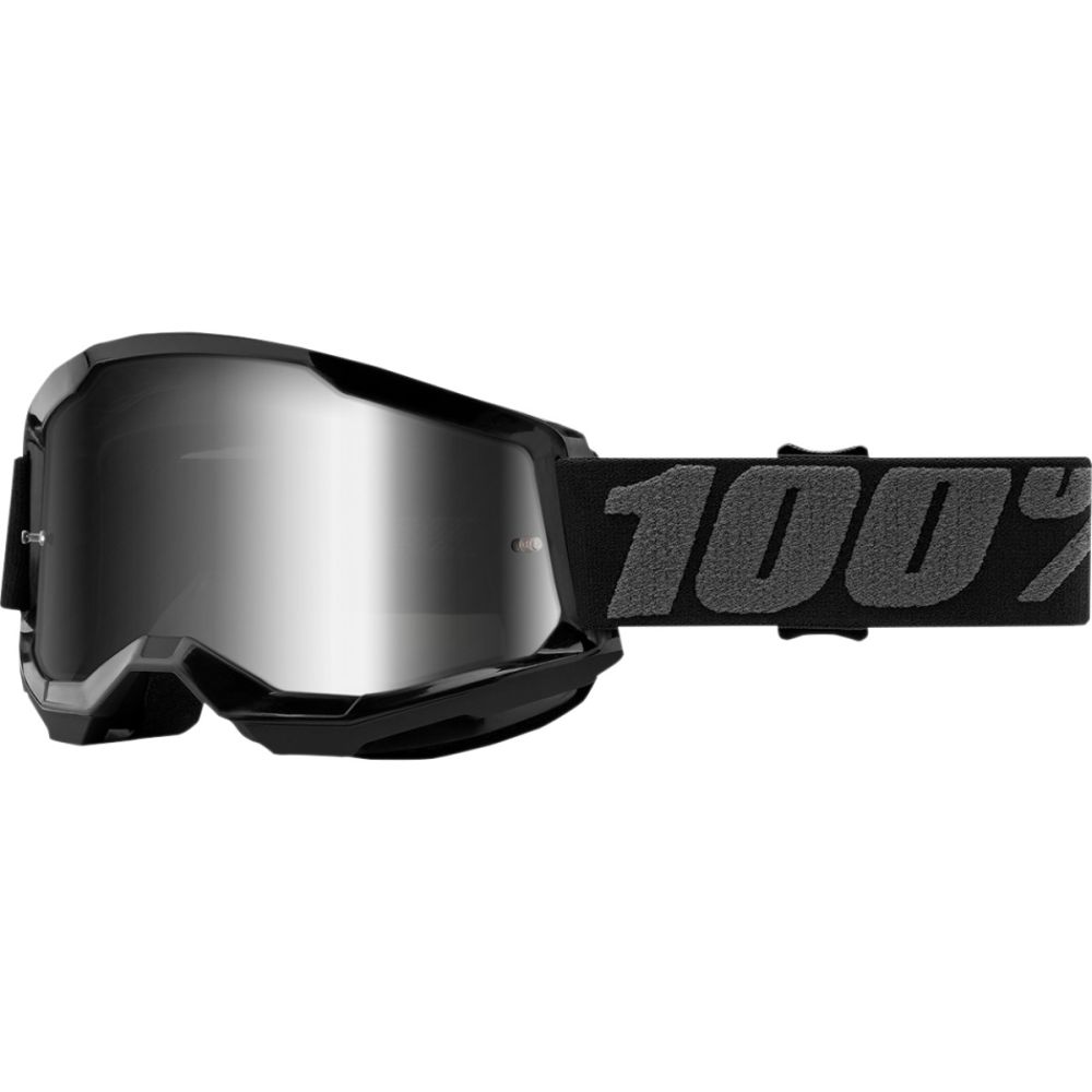 100% Strata 2 schwarz MX MTB Brille silber verspiegelt