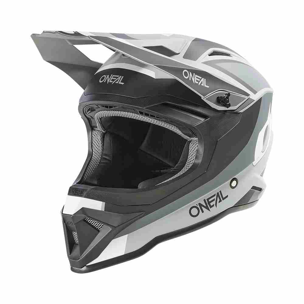 ONEAL 1SRS Steam Motocross Helm schwarz grau