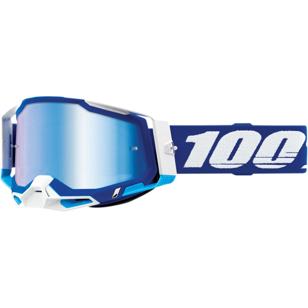 100% Racecraft 2 Blau MX MTB Brille blau verspiegelt