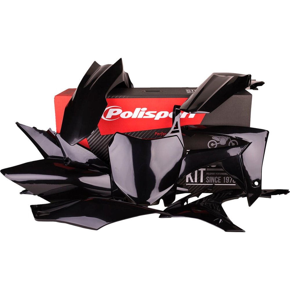 POLISPORT Komplettes Karosserie-Verkleidungs-Kit Honda CRF 250 14-17 schwarz