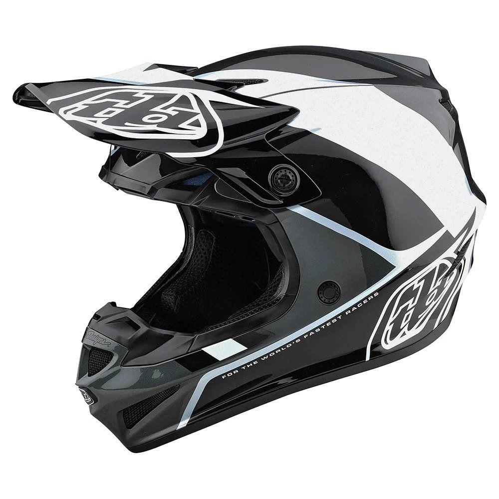 TROY LEE DESIGNS SE4 Beta Motocross Helm weiss grau
