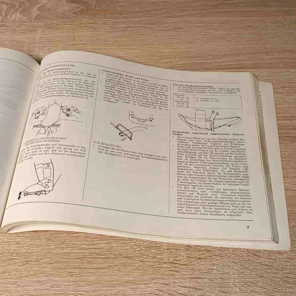 HONDA CR125R 1988 36KS6810 00X36-KS6-8101 Motorrad-Handbuch gebraucht