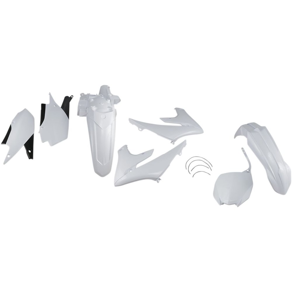 UFO Komplettes Karosserie-Kit Plastikteile Yamaha YZ450F 18- weiss