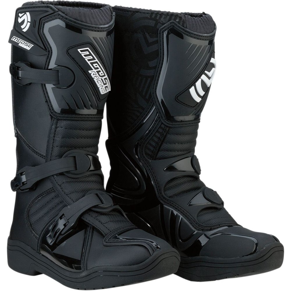 MOOSE RACING M1.3 Youth Kinder Motocross Stiefel schwarz