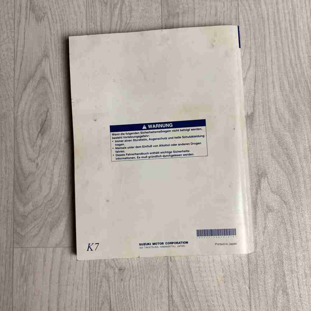 SUZUKI RM-Z 450 2007 99011-35G52-01K Motorrad-Handbuch gebraucht