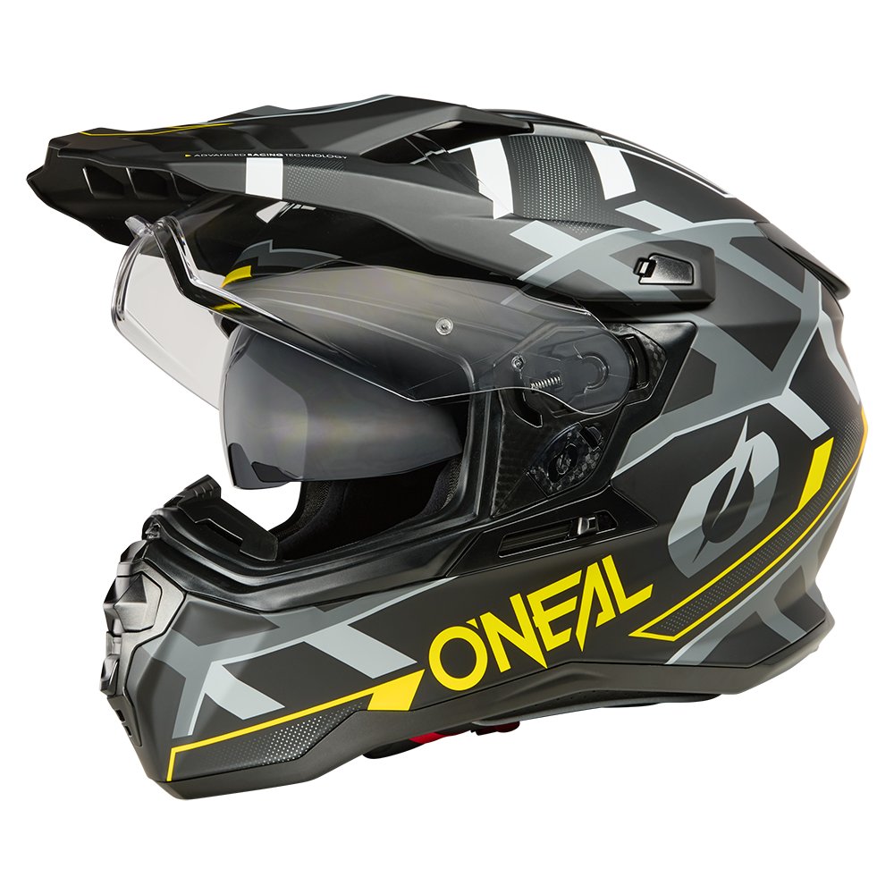 ONEAL D-SRS Motocross Helm Square schwarz neon gelb grau ONEAL D-SRS Motocross Helm Square schwarz neon gelb grau