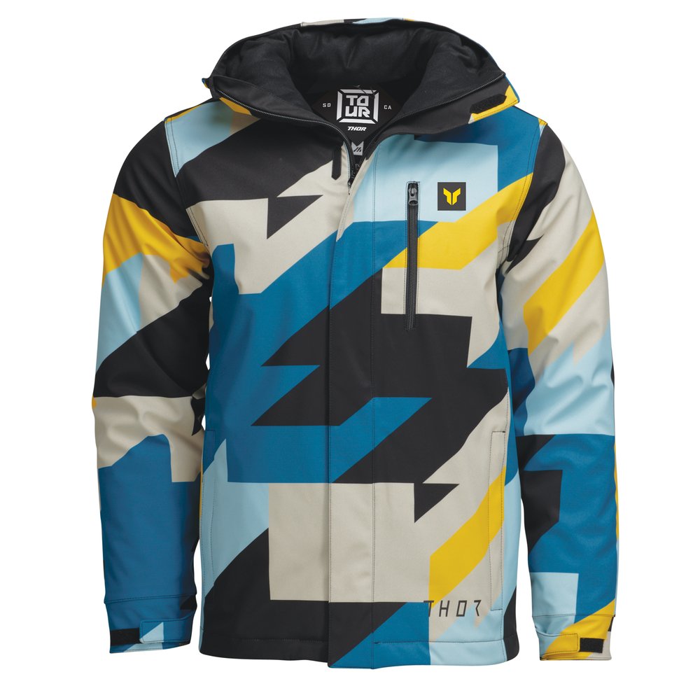 THOR Brave Tour Offroad Jacke blau gelb