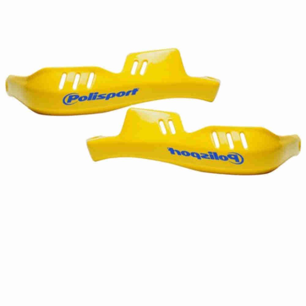 POLISPORT Integral Hand-Protektoren mit Befestigungs-Kit gelb