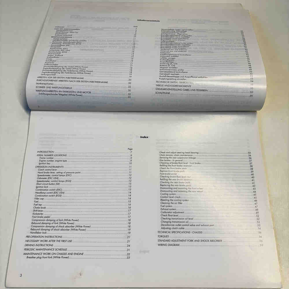 KTM 250/300 EXC/EGS 1995 320192 Motorrad-Handbuch gebraucht