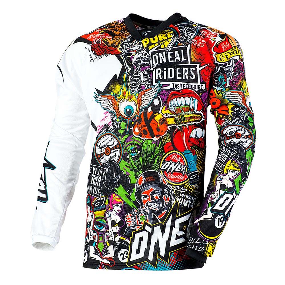 ONEAL Mayhem Crank MX Jersey schwarz multi