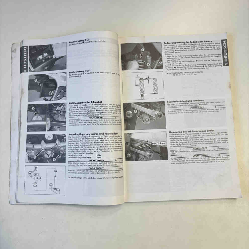 KTM 400/620 SX/SC/EGS 1998 320530 Motorrad-Handbuch gebraucht
