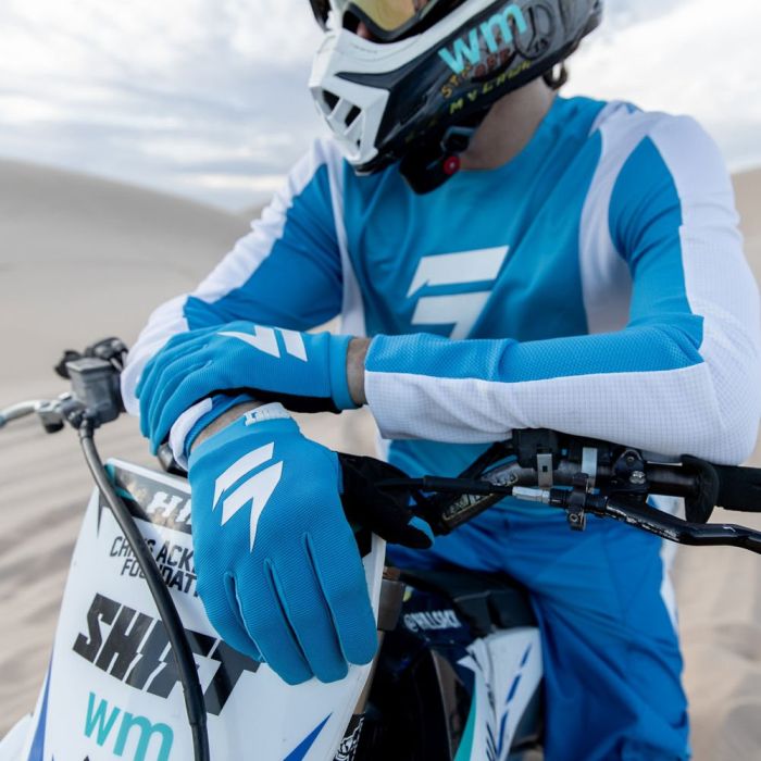 SHIFT Air Glove Motocross Handschuhe blau weiss