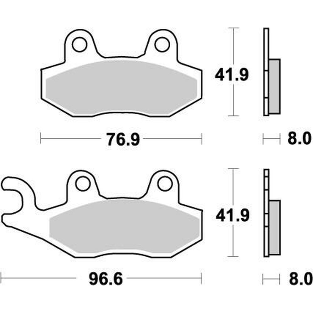 MOTO-MASTER Bremsbeläge Set Nitro
