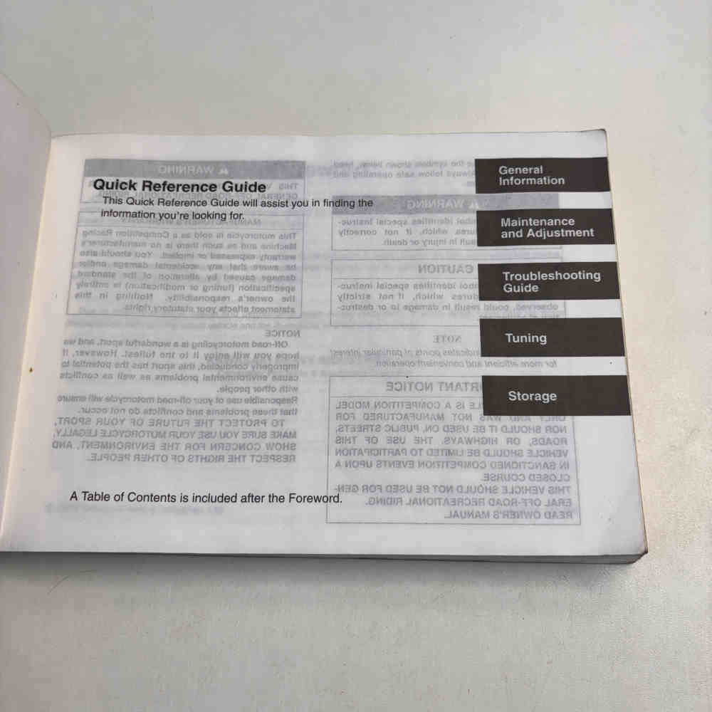 KAWASAKI KX 65 A 2007 99976-1315 Motorrad-Handbuch gebraucht