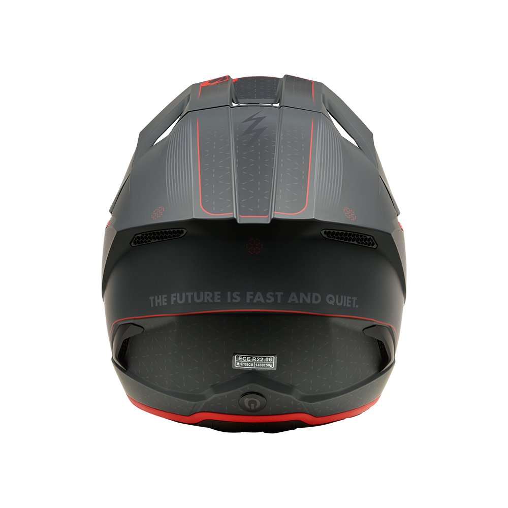 ONEAL 3SRS Motocross Helm E-Stroke grau/rot ONEAL 3SRS Motocross Helm E-Stroke grau/rot
