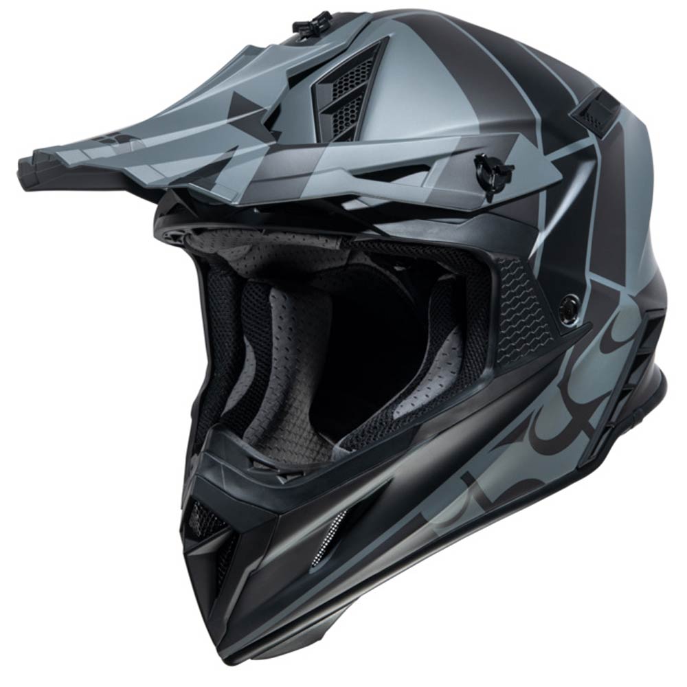 IXS 189 Motocross Helm 2.0 grau matt schwarz