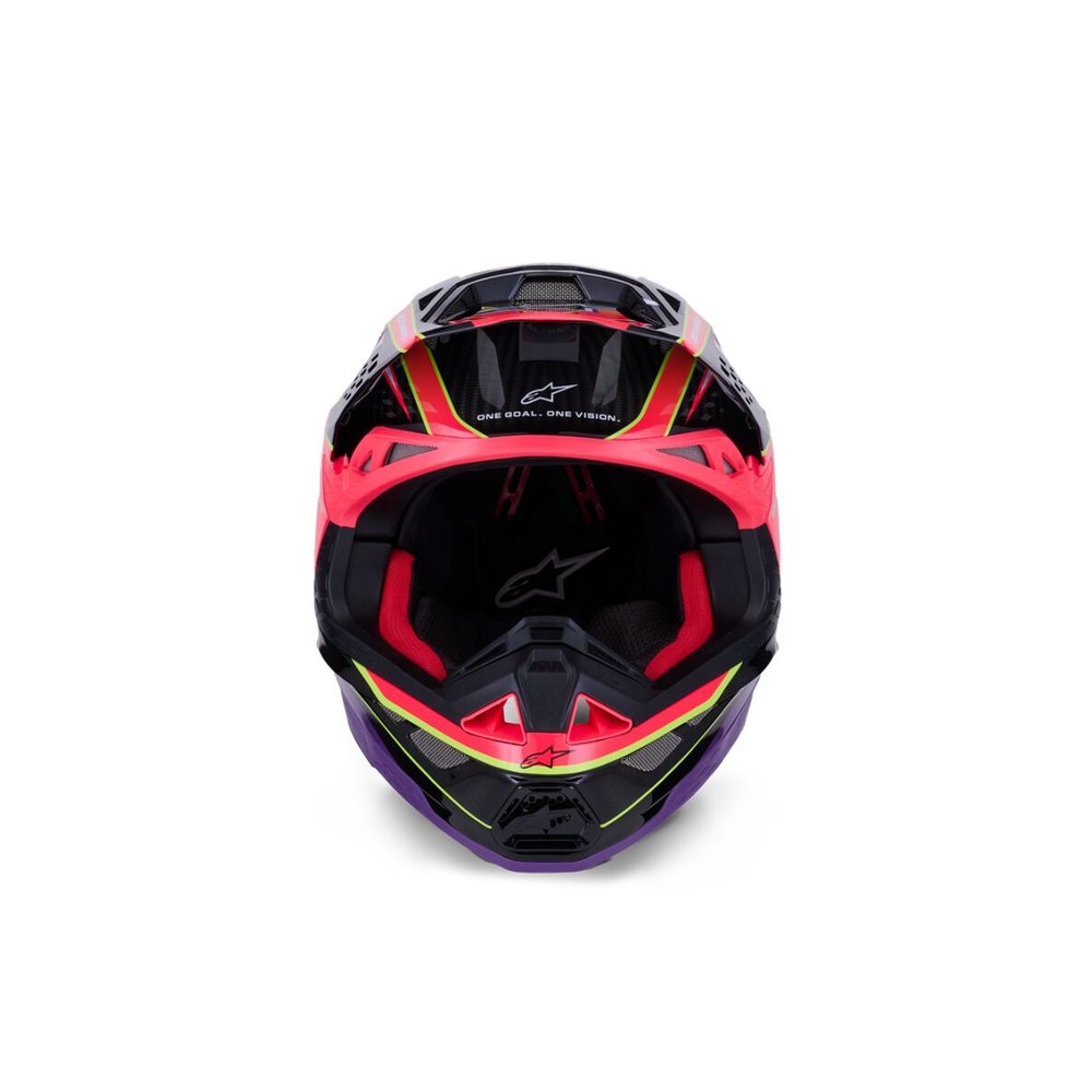 ALPINESTARS Supertech M10 Era Motocross Helm pink/violett/gelb