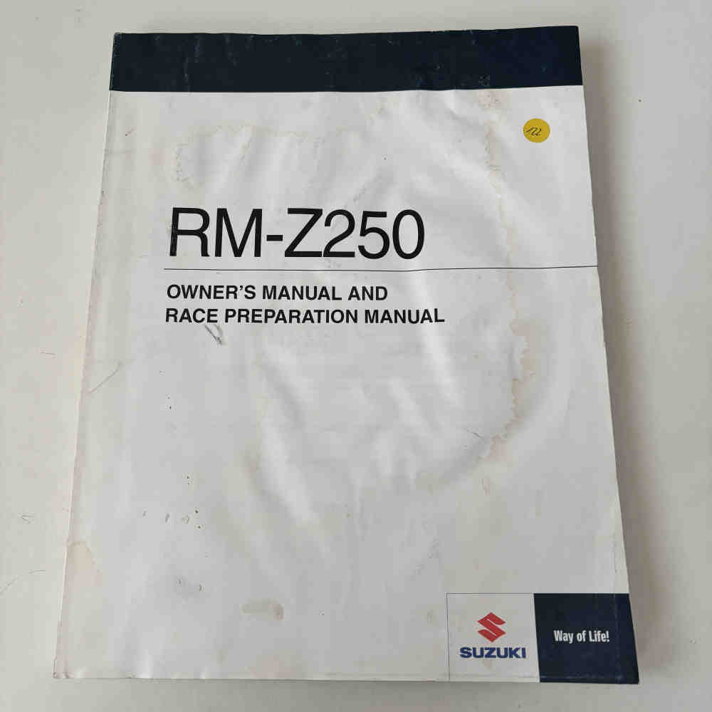 SUZUKI RM-Z 250 2010 99011-49H50-01A Motorrad-Handbuch gebraucht