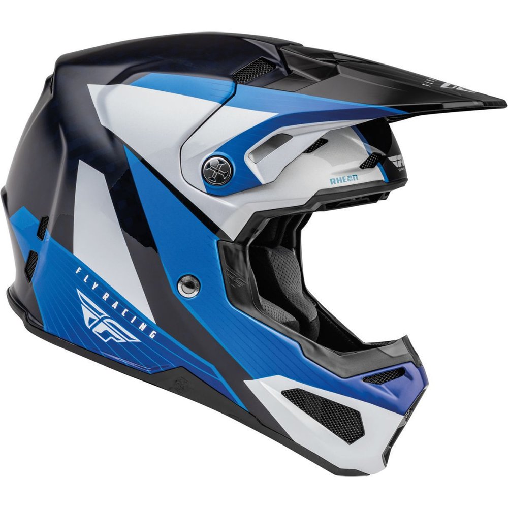 FLY Formula Prime Carbon Motocross Helm blau weiss