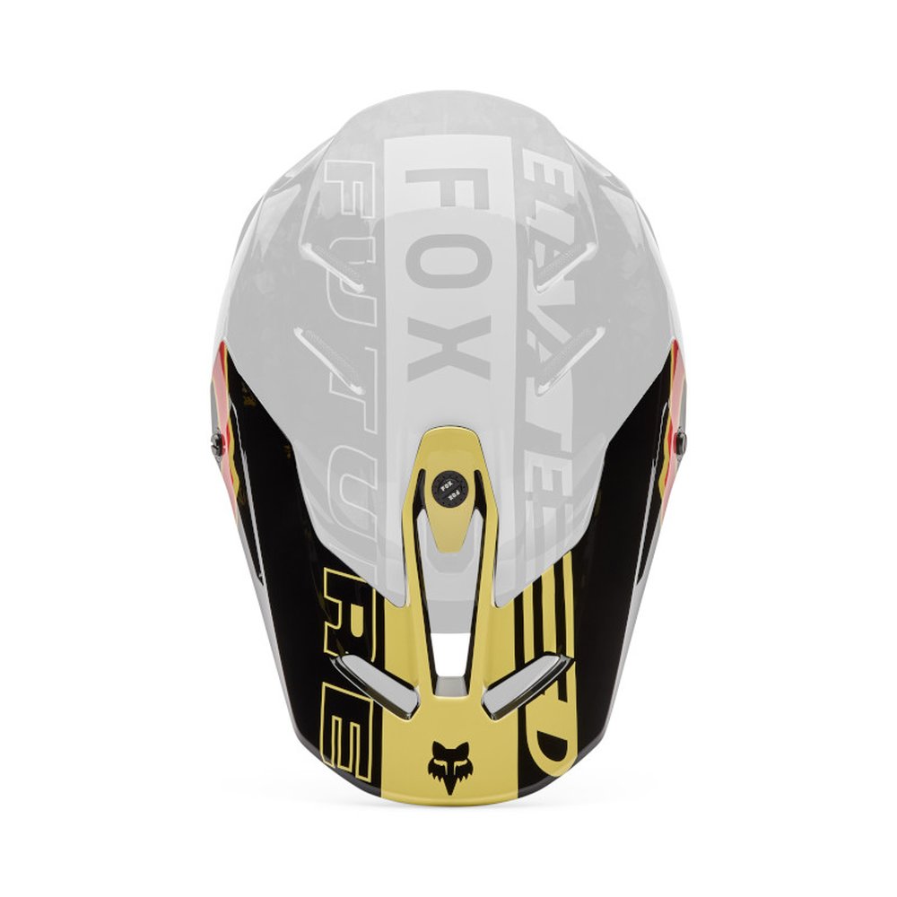 FOX V3 RS HELMET Helmschirm - INNING Schwarz