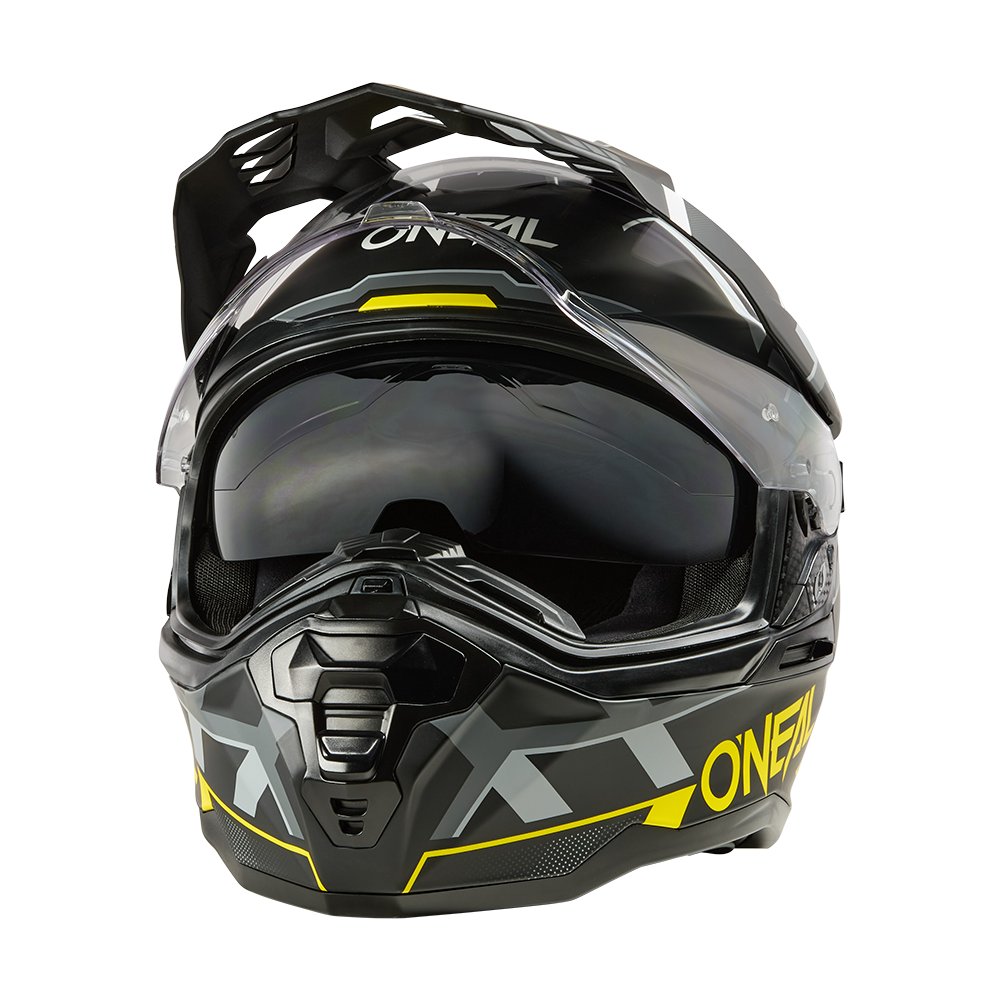 ONEAL D-SRS Motocross Helm Square schwarz neon gelb grau ONEAL D-SRS Motocross Helm Square schwarz neon gelb grau